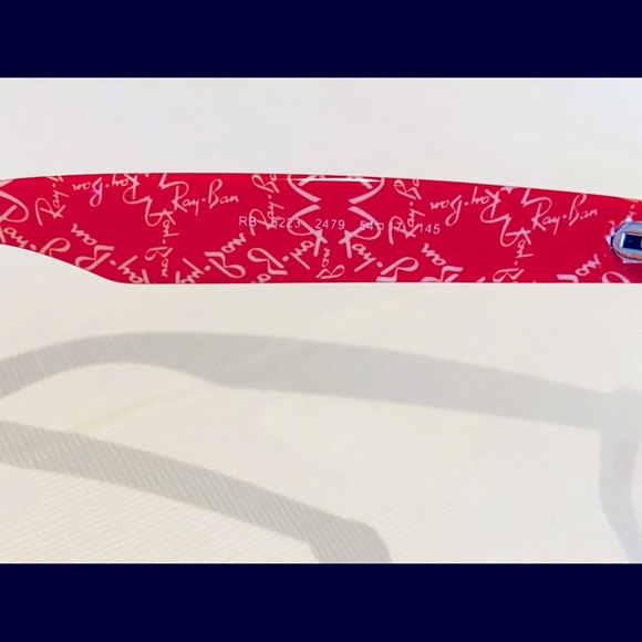 RAY-BAN RB5223 2479 Eyeglasses Black & Red texture main image 5
